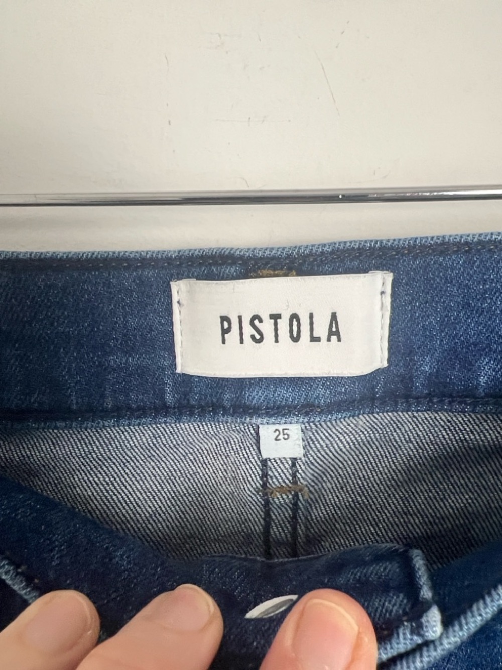 NWOT Pistola Size 25 Lennon High Rise Crop Boot Cut‎ Dark Wash Jeans - Picture 10 of 12
